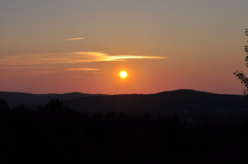 Scenic View Campgrounds at sunset