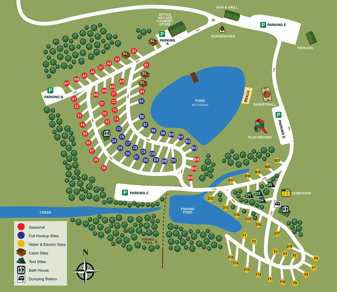 Scenic View Campground Map
